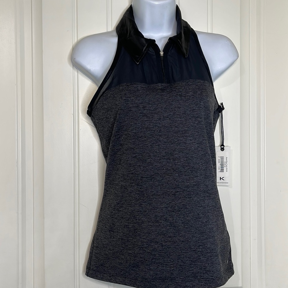 Sale 🔥 🔥NWT! Koral Rise Tank Racerback With Mesh and Front Zipper Size Medium